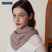 Solid Color Cashmere Wool Knitted Triangle Scarf For Women — Lifestyle — AWARENESS