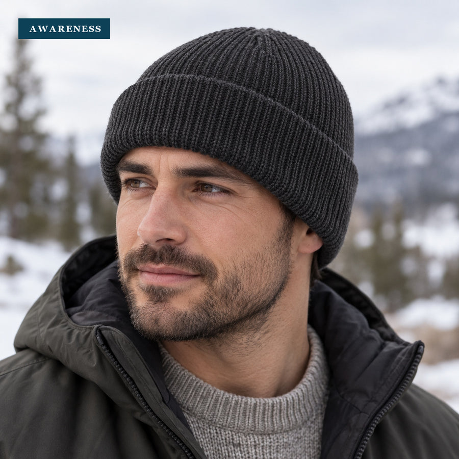 Recycled Material Winter Beanie - Eco-Conscious Style 🌍 — Lifestyle — AWARENESS