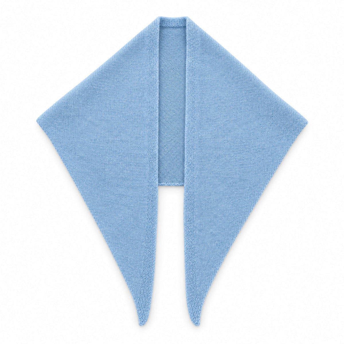 100% Wool Knit Triangle Scarf | Solid Color Winter Accessory — Main — AWARENESS