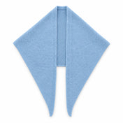100% Wool Knit Triangle Scarf | Solid Color Winter Accessory — Main — AWARENESS