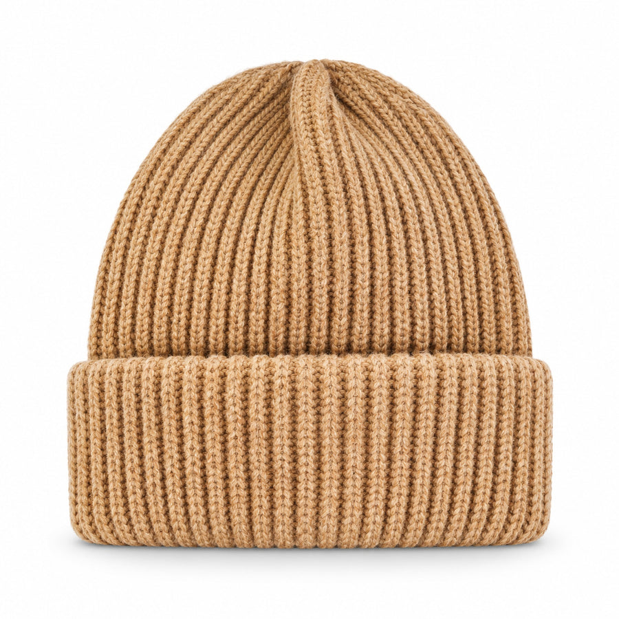 Cuffed Rib Knit Beanie Hat For Men and Women — Main — AWARENESS