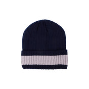 Two Tone Ribbed Knitted Fleece Lined Beanie — Main — AWARENESS