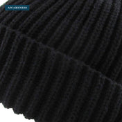 Ribbed Beanie — Close-up — AWARENESS