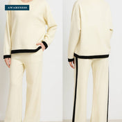 Premium Quality Knit Co-Ord Set with Contrasting Hems — Lifestyle — AWARENESS