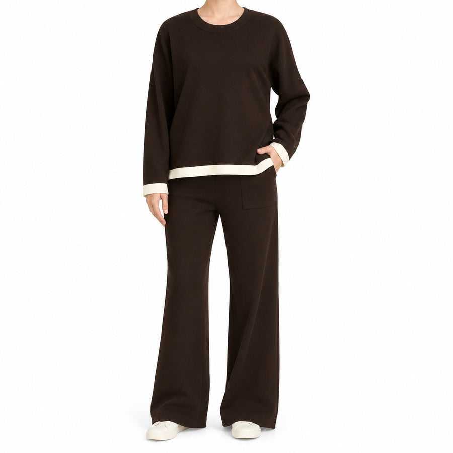 Premium Quality Knit Co-Ord Set with Contrasting Hems — Main — AWARENESS