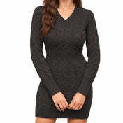 Spicy Knit Bodycon Dress Flirty Fall Fashion — Main — AWARENESS