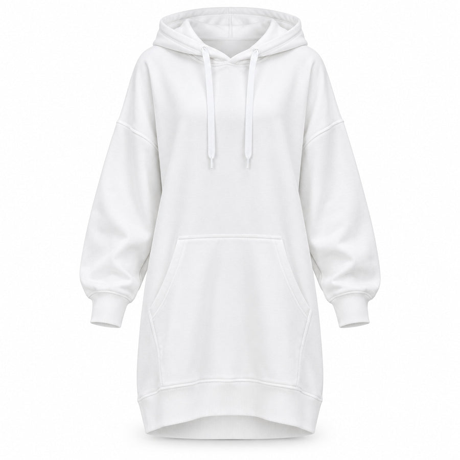Solid Color Hooded Midi Sweatshirt — Main — AWARENESS