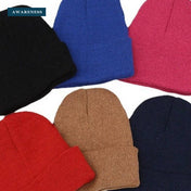 CWAH04344_WINTER Knit Beanie Hat For Men Warm — Close-up — AWARENESS