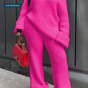 Casual Solid-Color Loose Knitted Suit — Lifestyle — AWARENESS