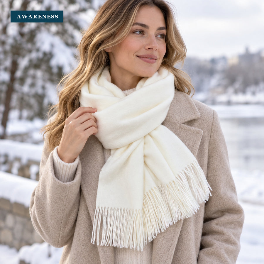 Premium Cashmere Blend Winter Scarf — Lifestyle — AWARENESS