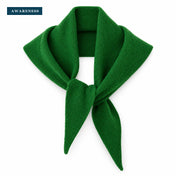 New Fashion Cashmere Solid Color Women's Triangle Scarf Winter Warm — Close-up — AWARENESS