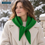 New Fashion Cashmere Solid Color Women's Triangle Scarf Winter Warm — Lifestyle — AWARENESS
